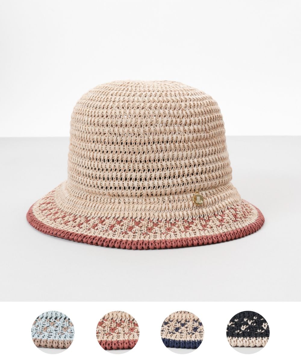 【 LANVIN en Bleu （ランバン オン ブルー）】天然風サーモダウンハット