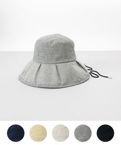 【 LANVIN COLLECTION（ランバン コレクション） 】ギンガムカサブランカハット