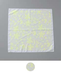 【 クリエイターズ コラボ 】大江 由佳　lala -lemon yellow scarf-（プチスクエアスカーフ） 受注生産品