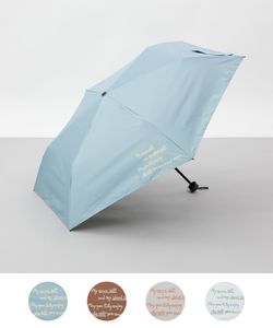 【Ungrid（アングリッド）】カリグラフィープリント晴雨兼用傘（折りたたみ）