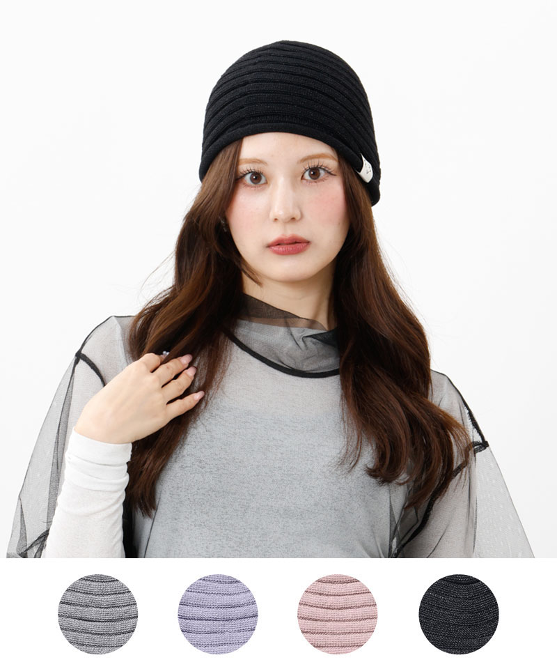 【PLEATSMAMA（プリーツママ）】オーロラ限定グリッターニット帽子DANDAN
