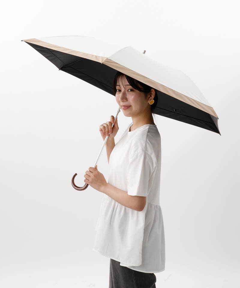 【WEB限定】 バイカラー晴雨兼用傘（折りたたみ・トップフラット）