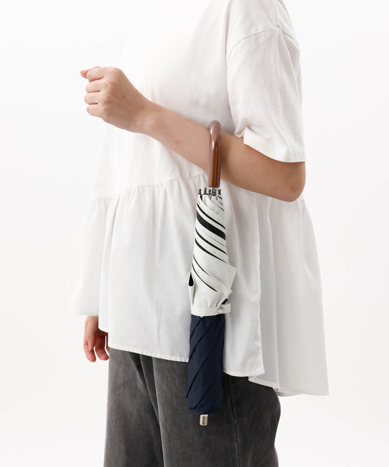 WEB限定】 バイカラー晴雨兼用傘（折りたたみ・トップフラット）EC限定