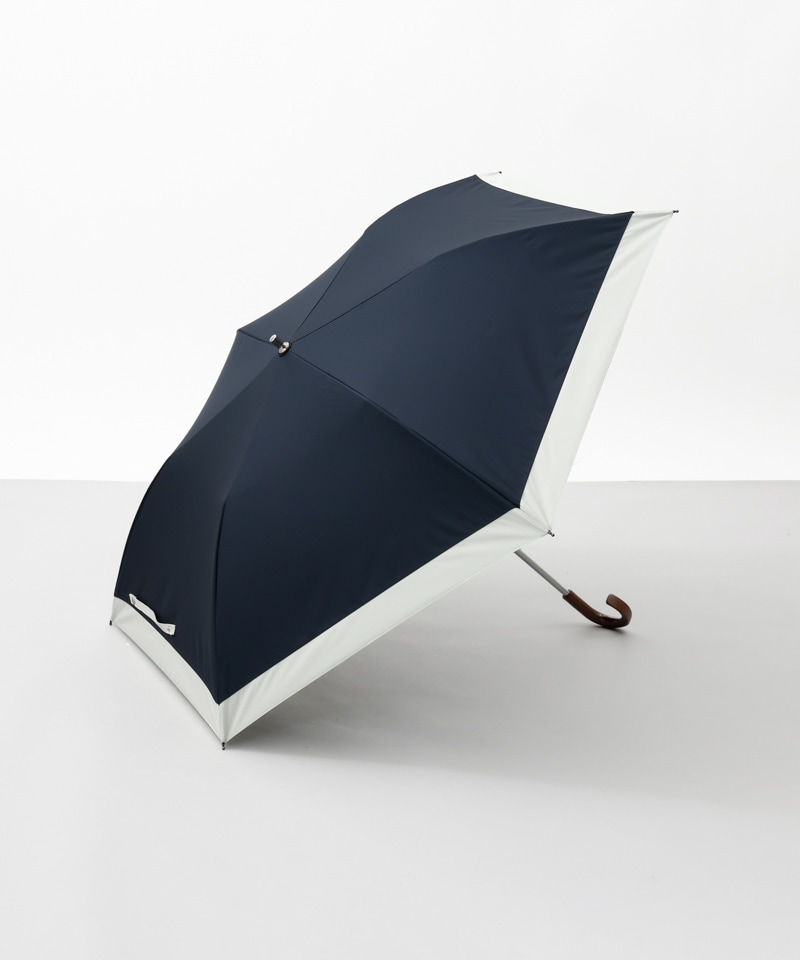 オーロラ ビューランス バイカラー柄 晴雨兼用折り畳みトップフラット WEB限定】 バイカラー晴雨兼用傘(折りたたみ・トップフラット