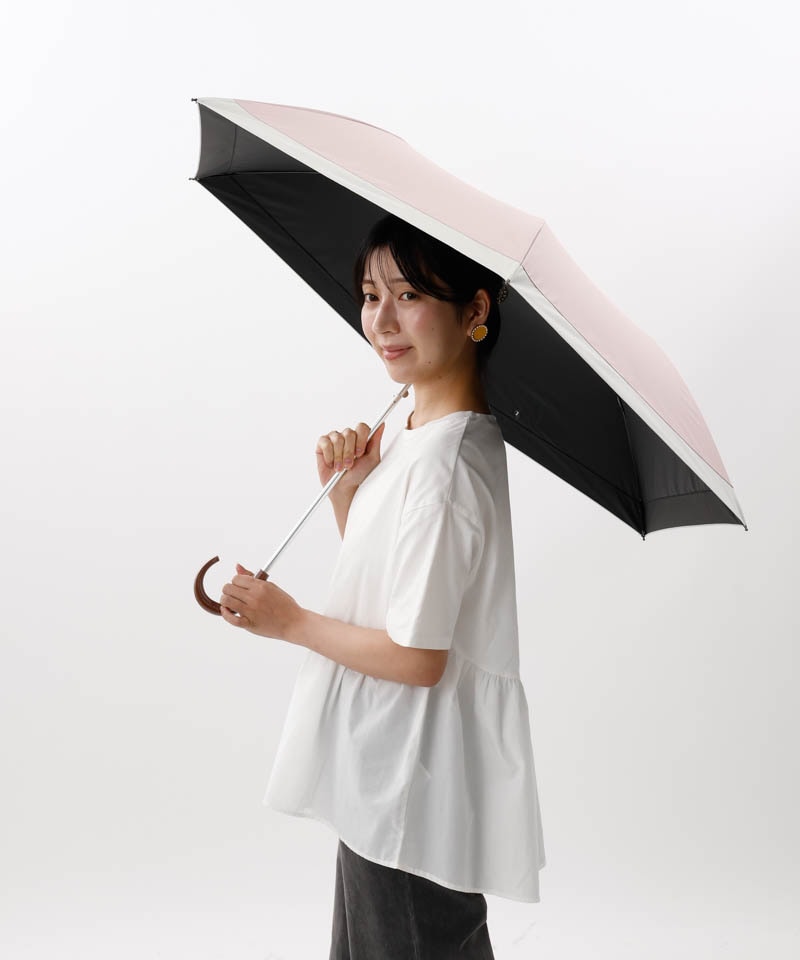 WEB限定】 バイカラー晴雨兼用傘（折りたたみ・トップフラット）EC限定