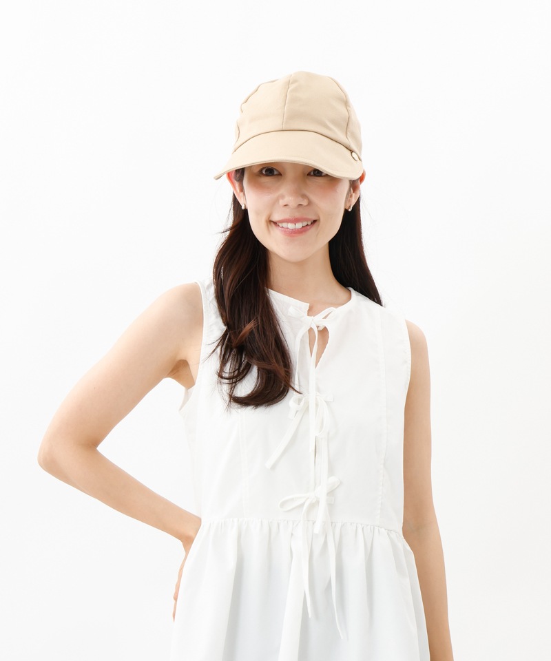 【 LANVIN en Bleu （ランバン オン ブルー）】リネンキャスケット