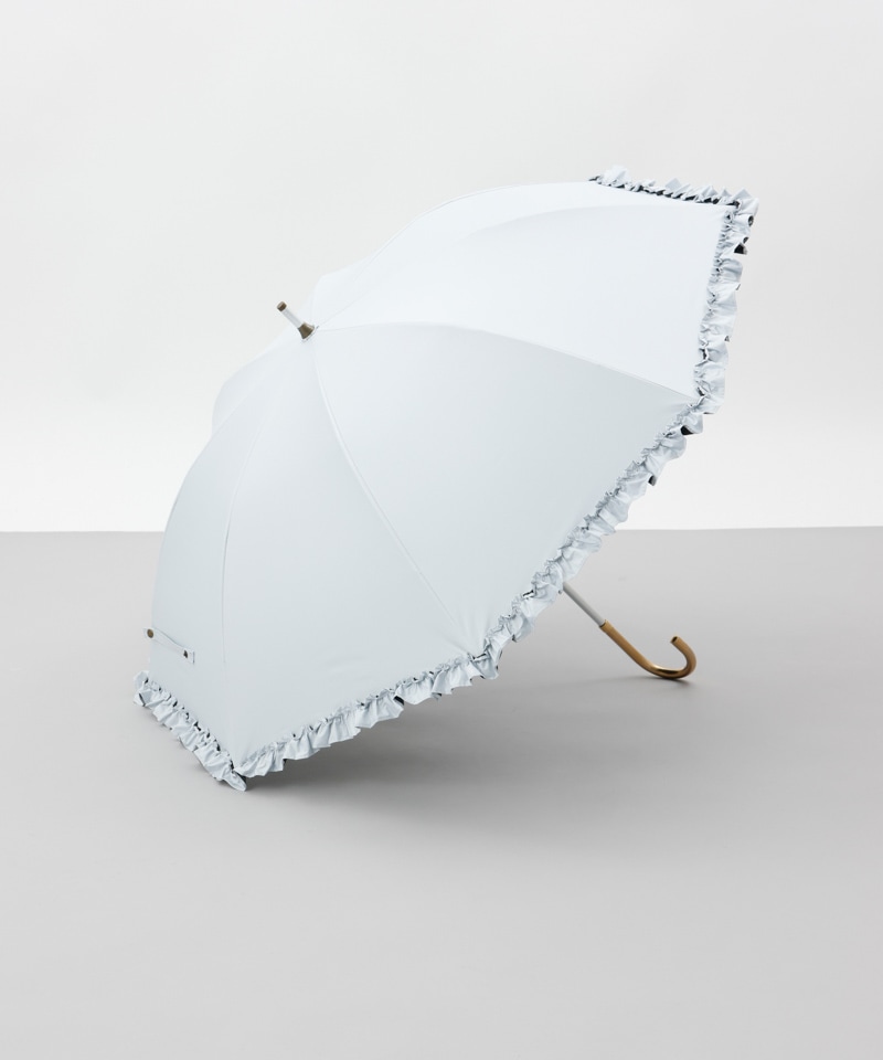 dazzlin（ダズリン）】無地フリル晴雨兼用傘（長傘）ブランド別
