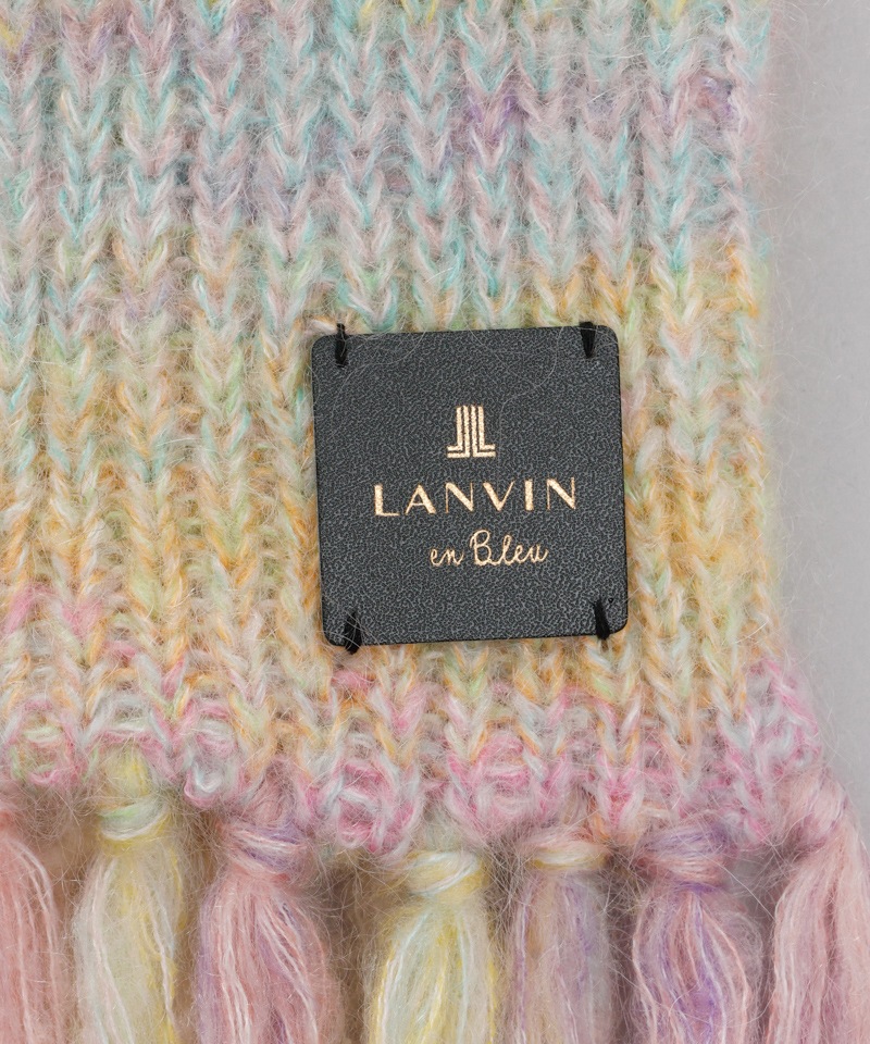 LANVIN en Bleu （ランバン オン ブルー）】モコモコロングニット