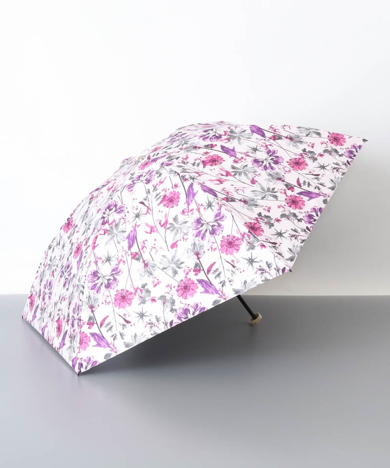 【 JILL STUART（ジル スチュアート）】ボタニカル押し花オールシーズン傘（折りたたみ傘）