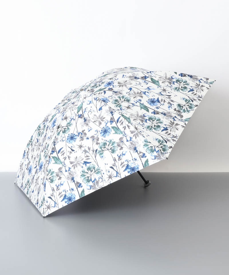 新品ジル スチュアート 折りたたみ傘 雨傘 ボタニカル柄 オフホワイト軽量８本骨 新品ジル スチュアート 折りたたみ傘 雨傘 ボタニカル柄 オフホワイト