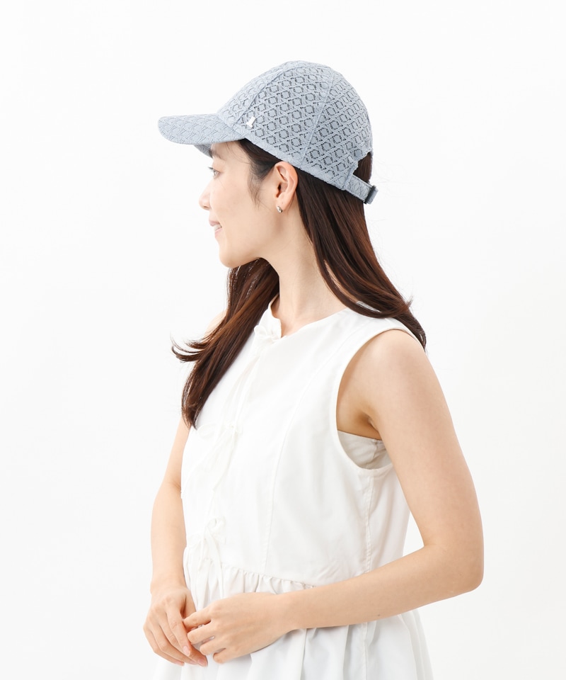 LANVIN en Bleu ランバンオンブルー グレー 帽子 LANVIN en Bleu （ランバン オン ブルー）】レースキャップタイプ別