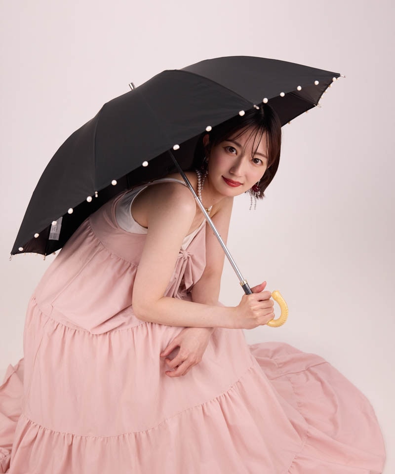 WEB限定】サマーシールド パール晴雨兼用傘（1段スライドショート