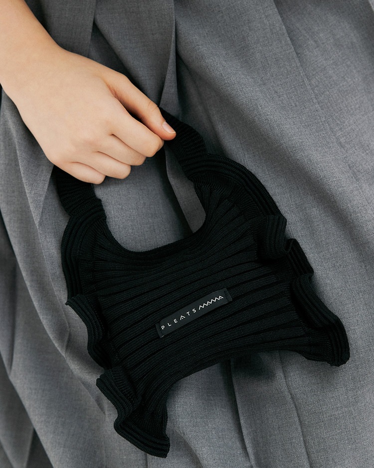 【PLEATS MAMA(プリーツママ)】RUFFLE MINI TOTE BAG ラッフルミニトートバッグ