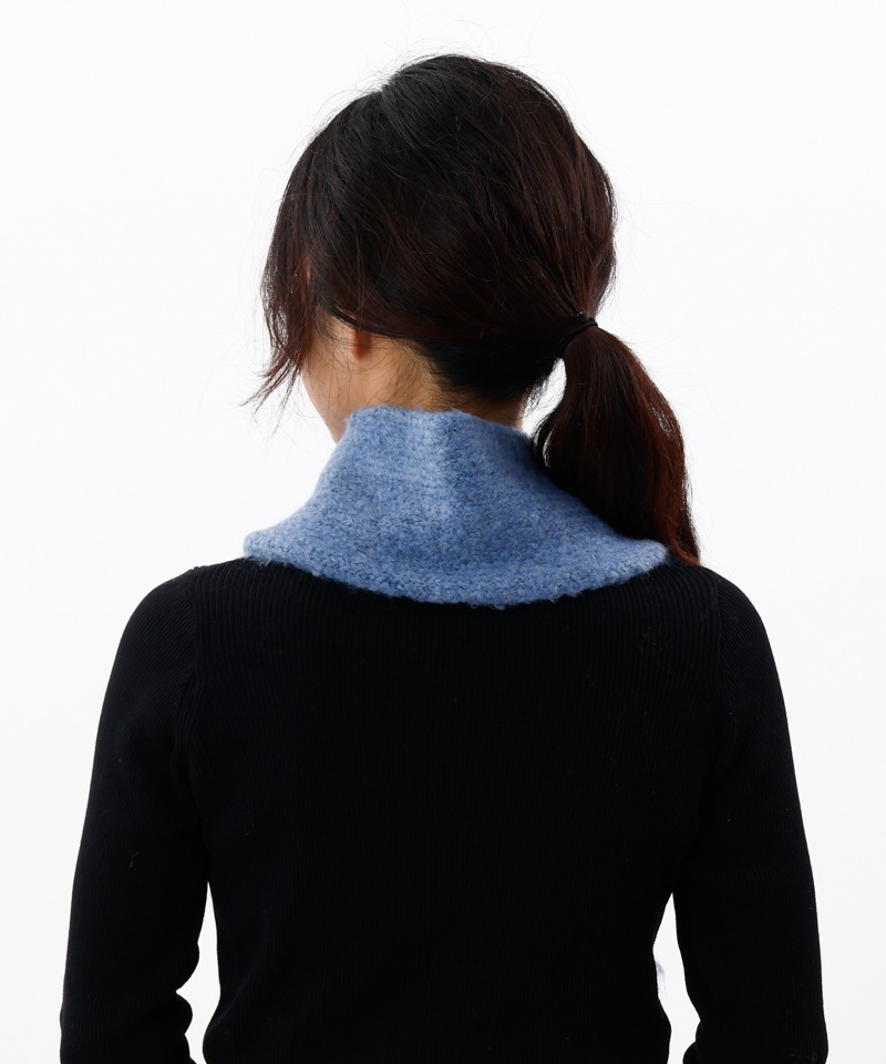 LANVIN en Bleu （ランバン オン ブルー）】モコモコ差込みマフラー