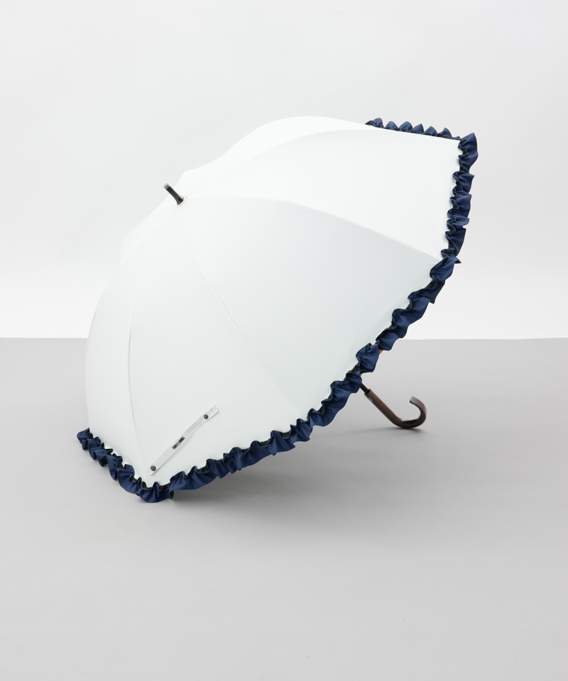 ★新品★Blao　晴雨兼用　フリル　日傘　サマーシールド　１級遮光　遮熱　軽量 BLAO（ブラオ）】最強級遮熱サマーシールド フリル晴雨兼用傘(長傘