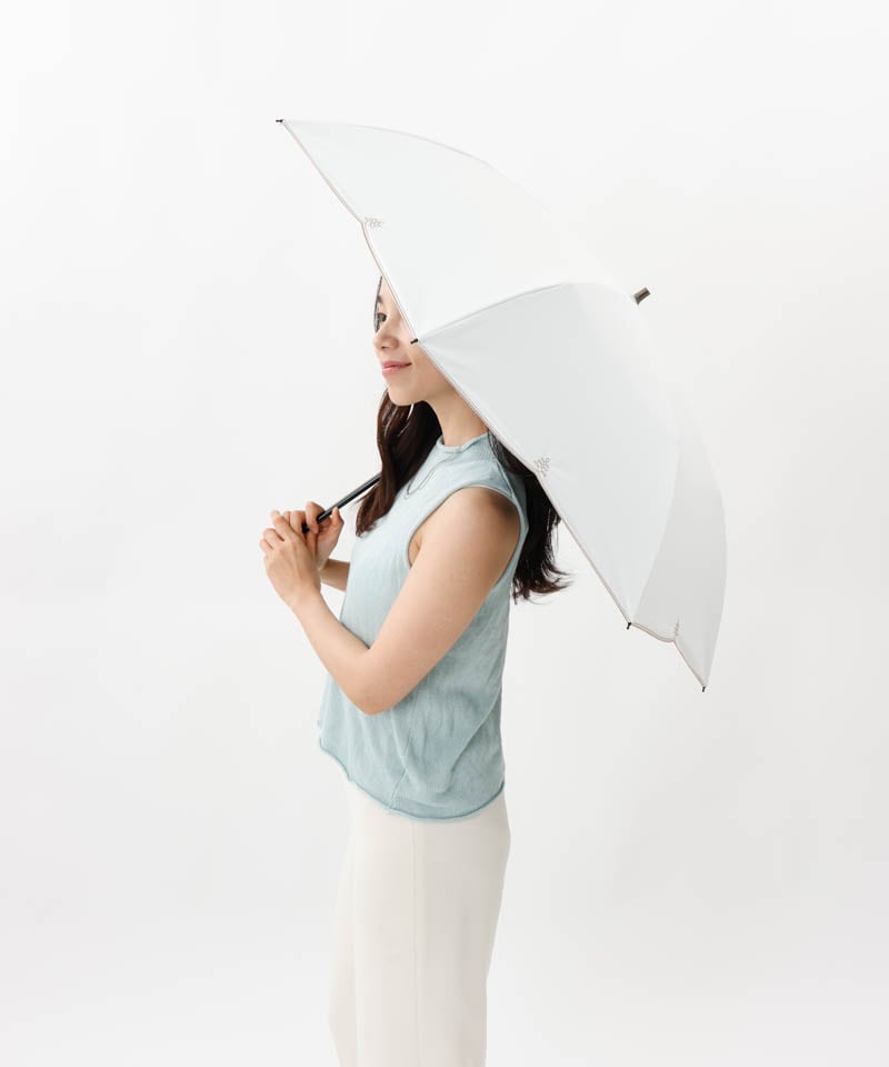 【 BLAO（ブラオ）】最強級遮熱サマーシールド　刺しゅう晴雨兼用傘(折りたたみ・スマート2Way) 