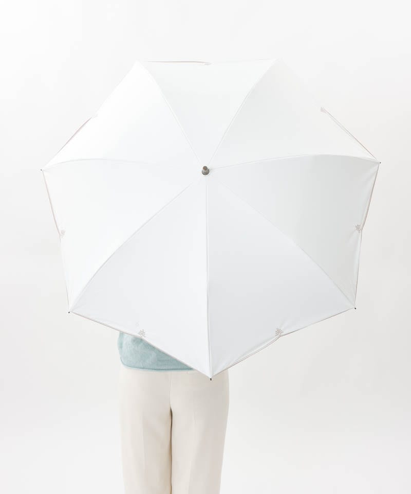 【 BLAO（ブラオ）】最強級遮熱サマーシールド　刺しゅう晴雨兼用傘(折りたたみ・スマート2Way) 