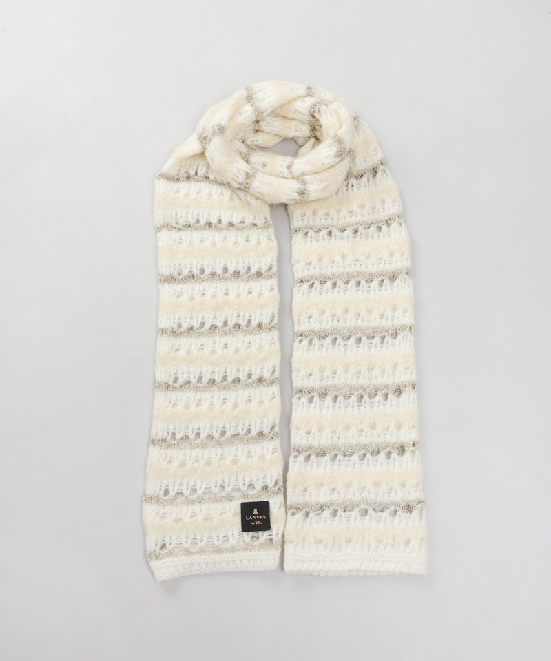 LANVIN en Bleu （ランバン オン ブルー）】ニットプチマフラーLANVIN