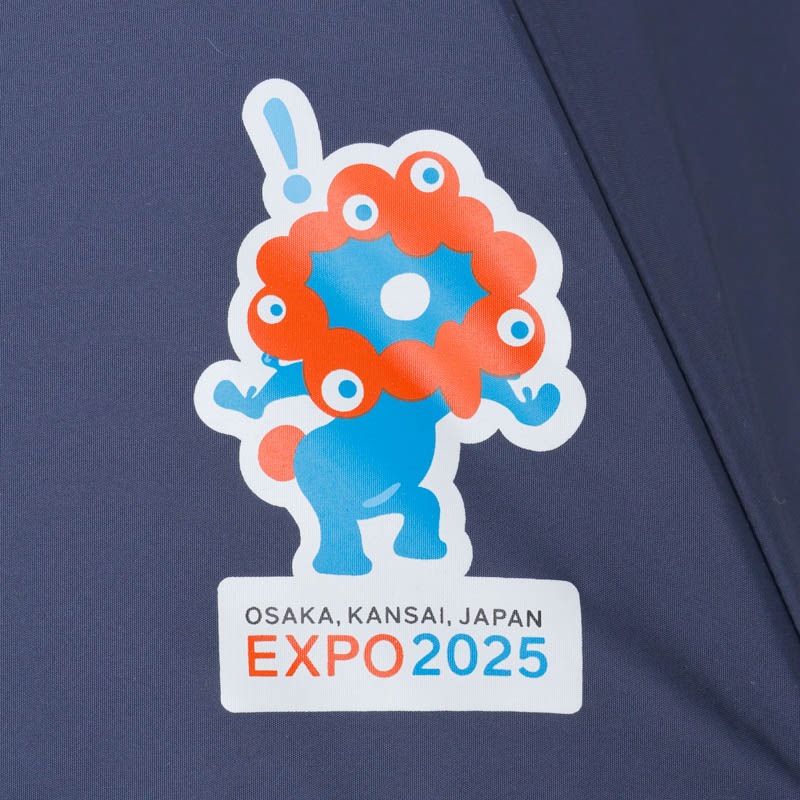 EXPO2025ミャクミャクワンポイント雨傘(折りたたみ傘)🄫Expo 2025
