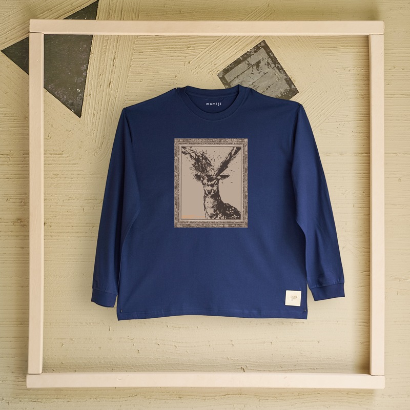 【 momiji 】 Long sleeve T the Art -牡鹿-