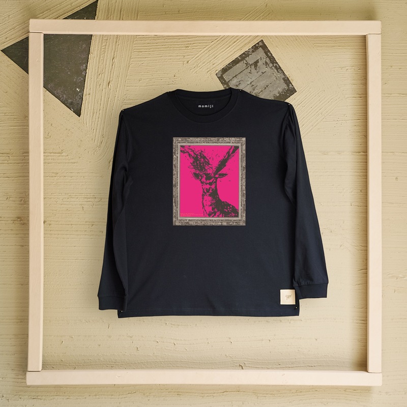 【 momiji 】 Long sleeve T the Art -牡鹿-