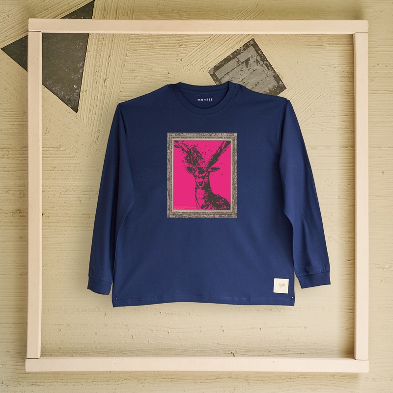 【 momiji 】 Long sleeve T the Art -牡鹿-