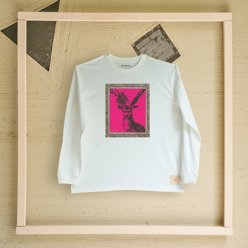 【 momiji 】 Long sleeve T the Art -牡鹿-