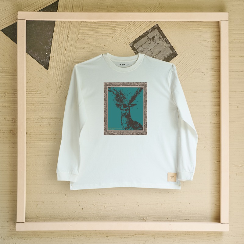 【 momiji 】 Long sleeve T the Art -牡鹿-