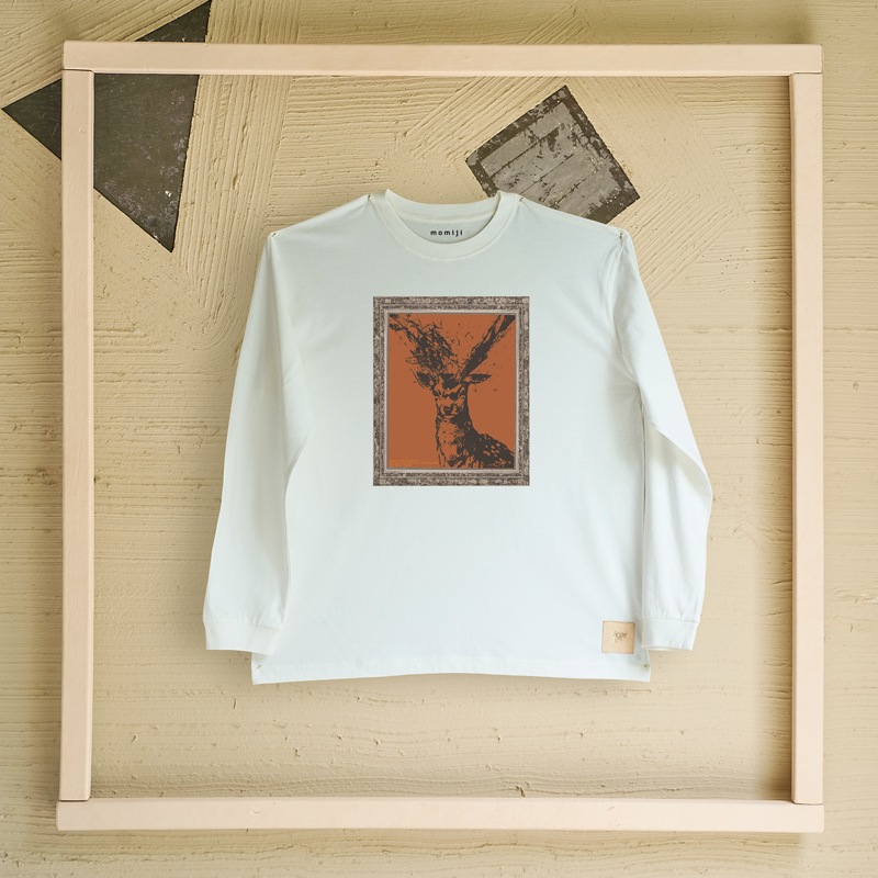 【 momiji 】 Long sleeve T the Art -牡鹿-