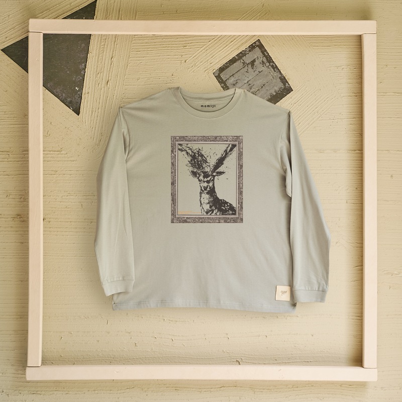 【 momiji 】 Long sleeve T the Art -牡鹿-