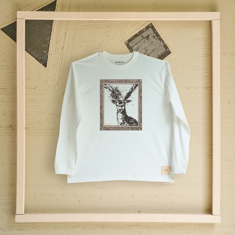 【 momiji 】 Long sleeve T the Art -牡鹿-