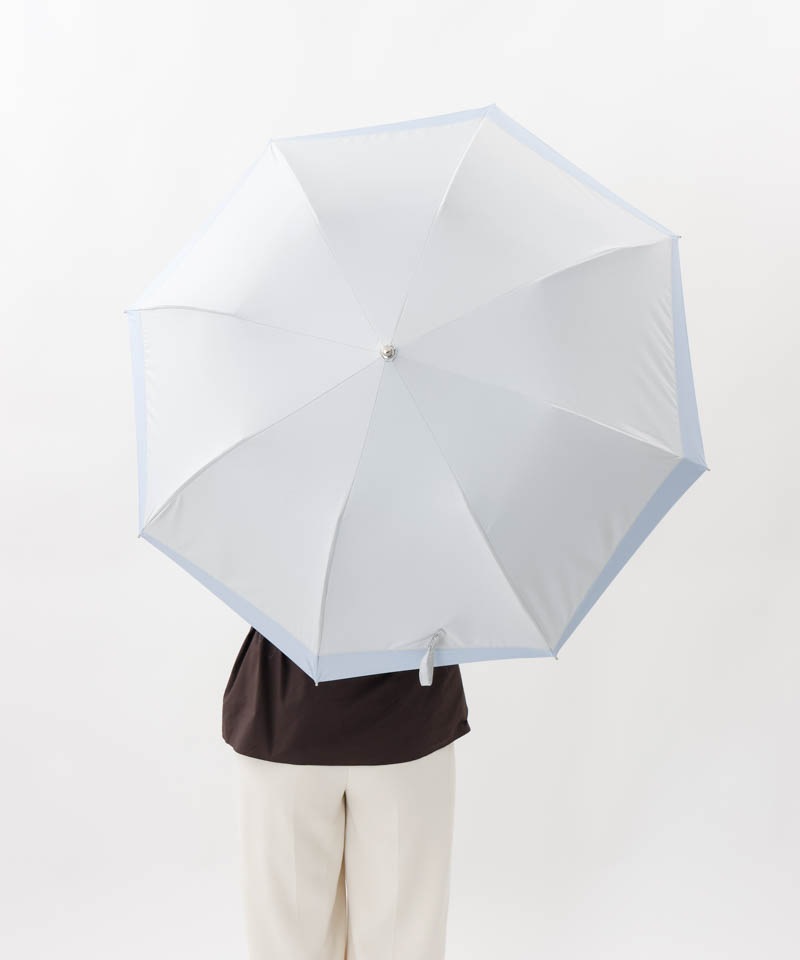 【 BLAO（ブラオ）】サマーシールド　変形切継ぎ晴雨兼用傘(折りたたみ)