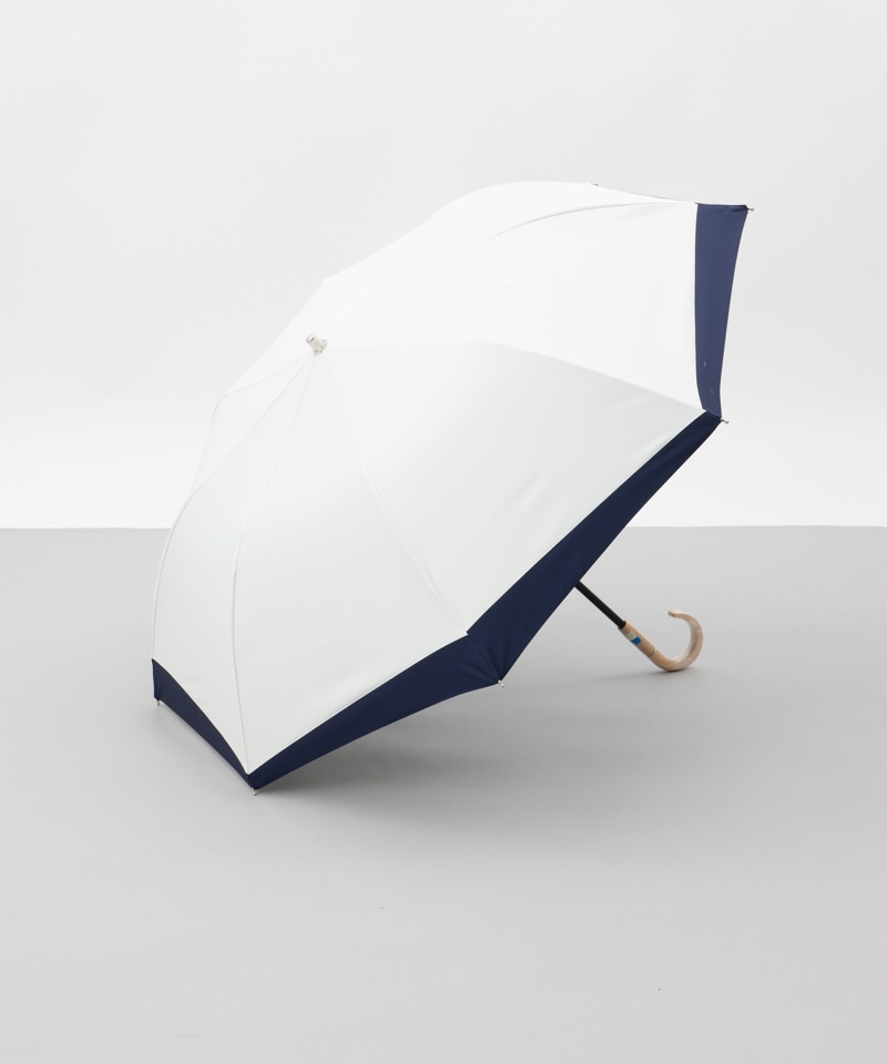 【 BLAO（ブラオ）】サマーシールド　変形切継ぎ晴雨兼用傘(折りたたみ)