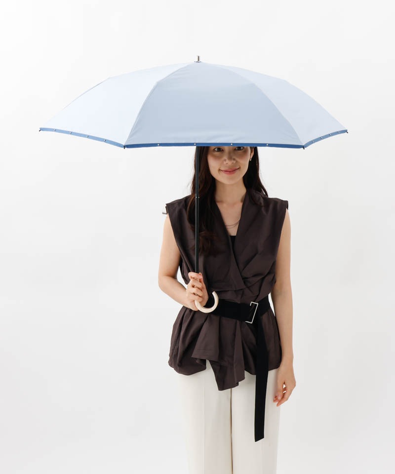 【 BLAO（ブラオ）】サマーシールド　スタッズ晴雨兼用傘(折りたたみ)