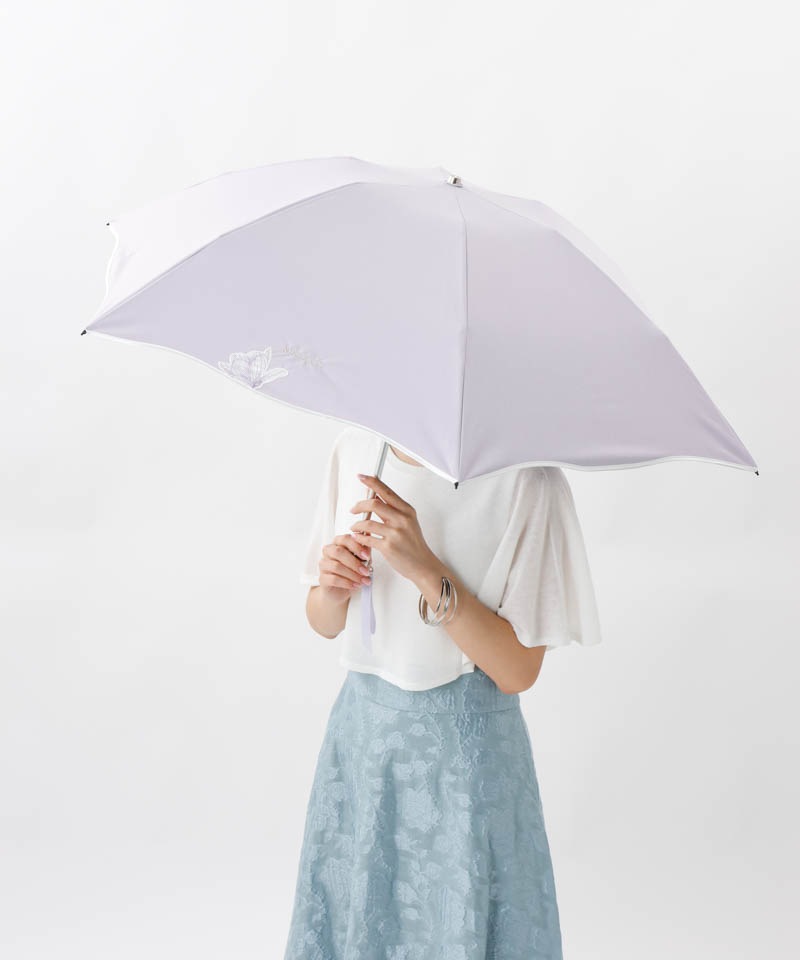 NINA RICCI（ニナリッチ）】アップリケ刺しゅう/パイピング晴雨兼用