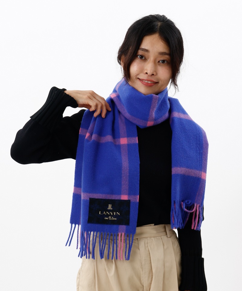 LANVIN en Bleu （ランバン オン ブルー）】ウールチェック