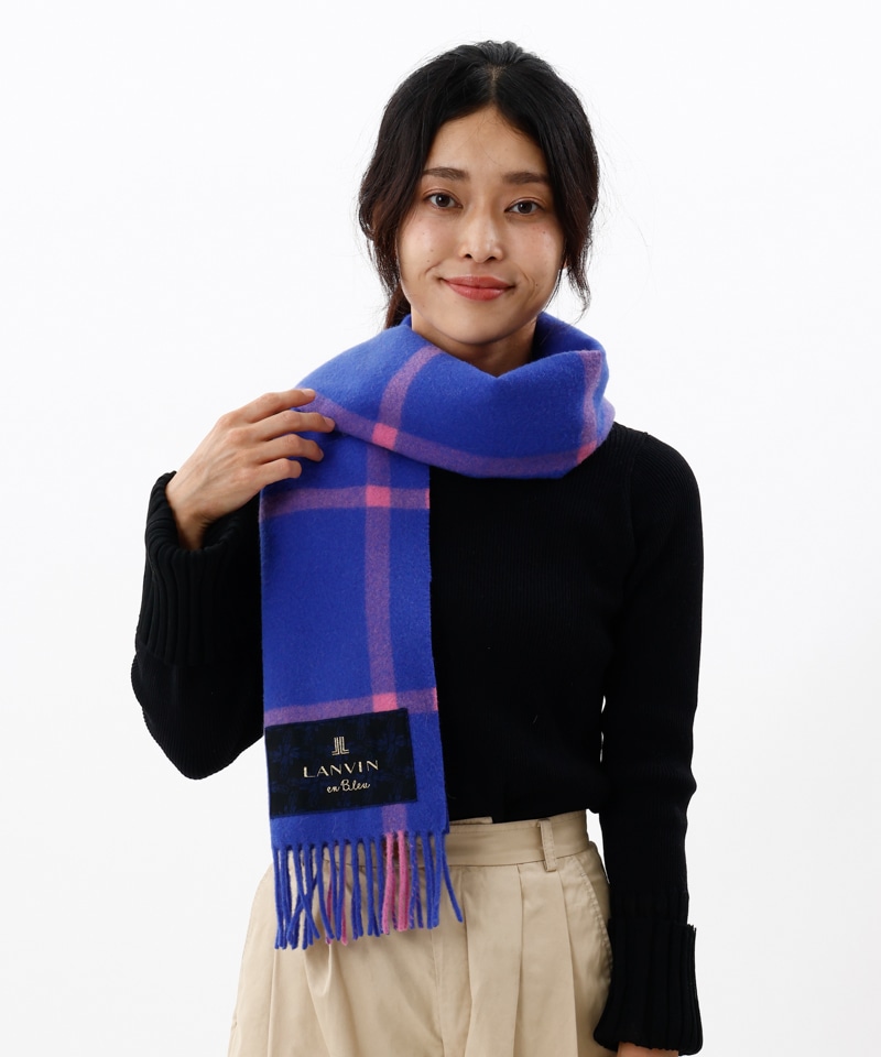 LANVIN en Bleu （ランバン オン ブルー）】ウールチェック