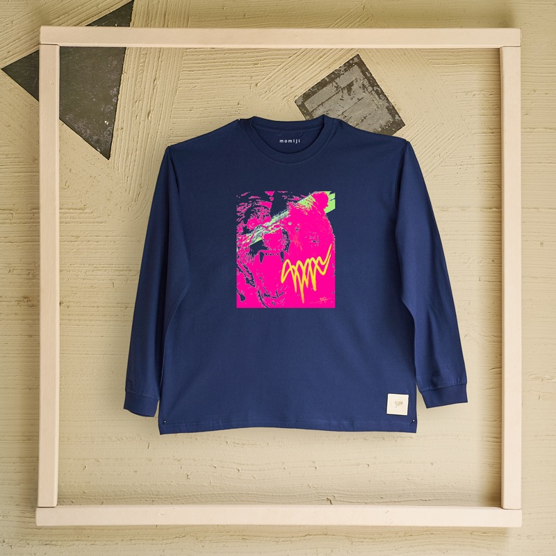 【 momiji 】 Long sleeve T the Art -ツキノワグマ-