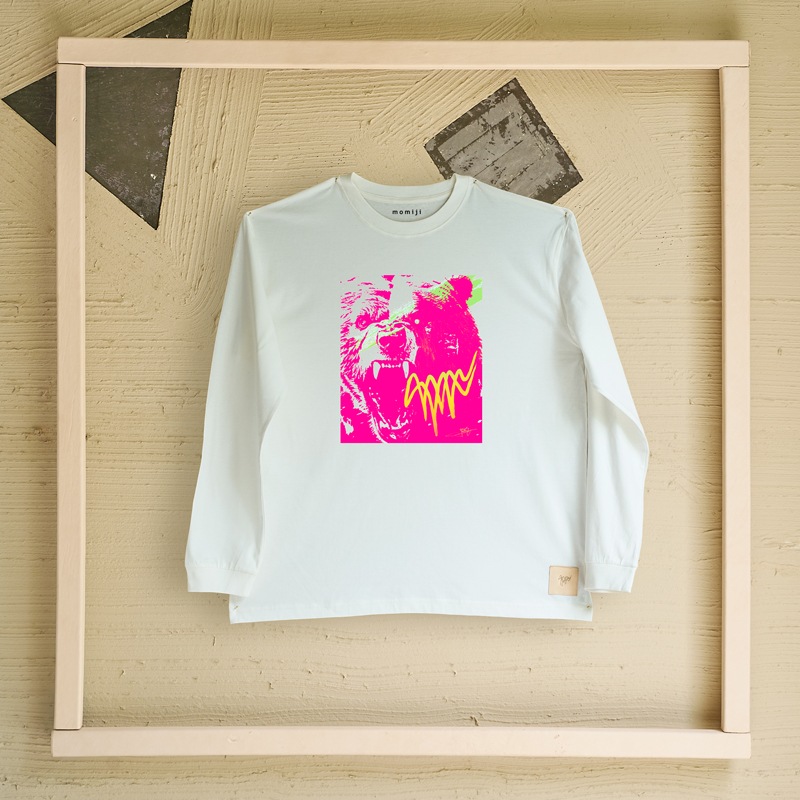【 momiji 】 Long sleeve T the Art -ツキノワグマ-