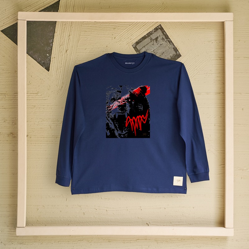 【 momiji 】 Long sleeve T the Art -ツキノワグマ-