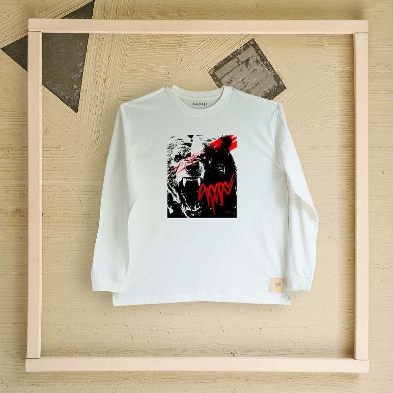 【 momiji 】 Long sleeve T the Art -ツキノワグマ-