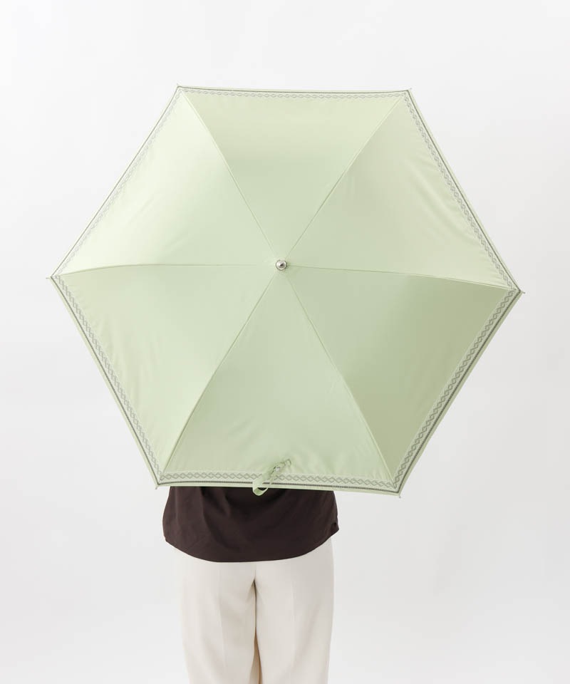 【 BLAO（ブラオ）】サマーシールド　刺しゅう晴雨兼用傘(折りたたみ傘)
