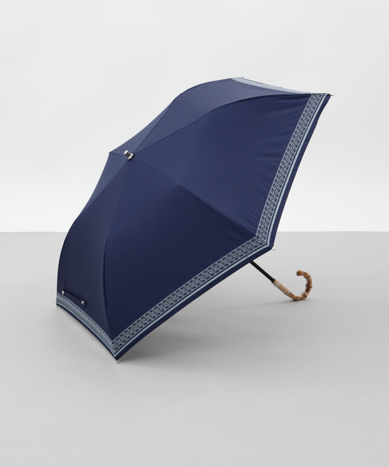 【 BLAO（ブラオ）】サマーシールド　刺しゅう晴雨兼用傘(折りたたみ傘)