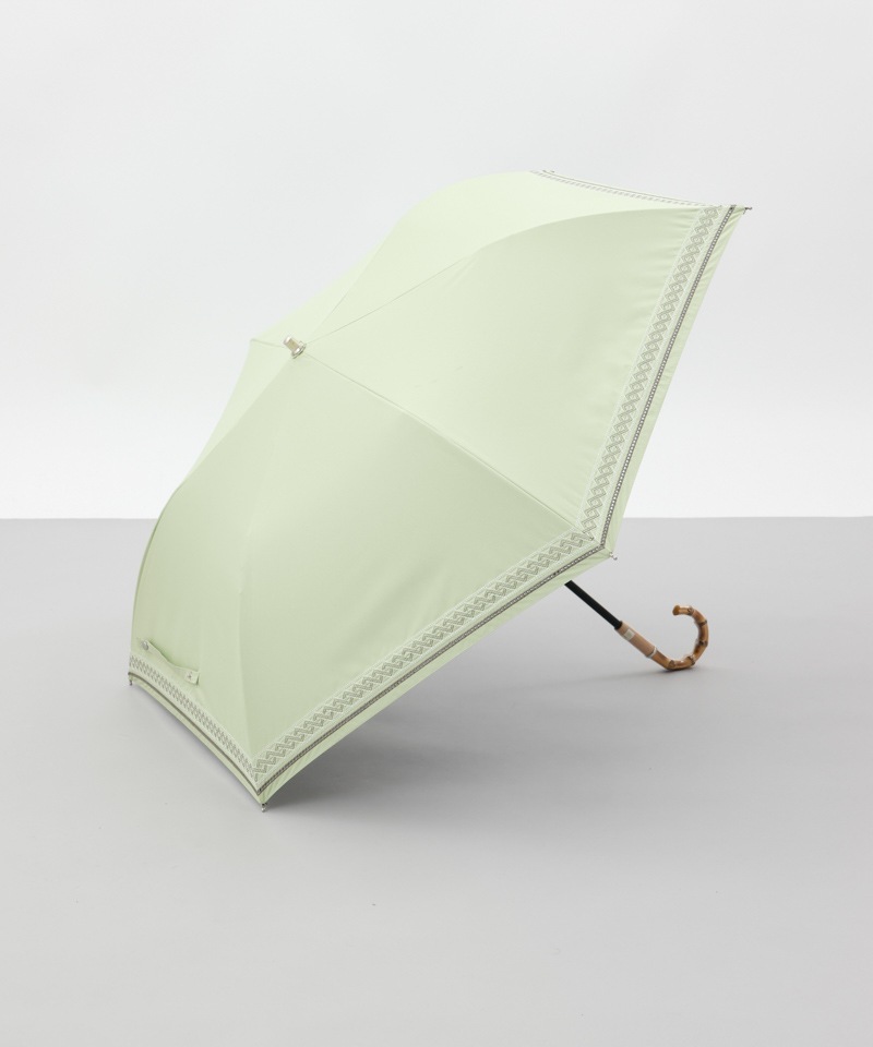 【 BLAO（ブラオ）】サマーシールド　刺しゅう晴雨兼用傘(折りたたみ傘)