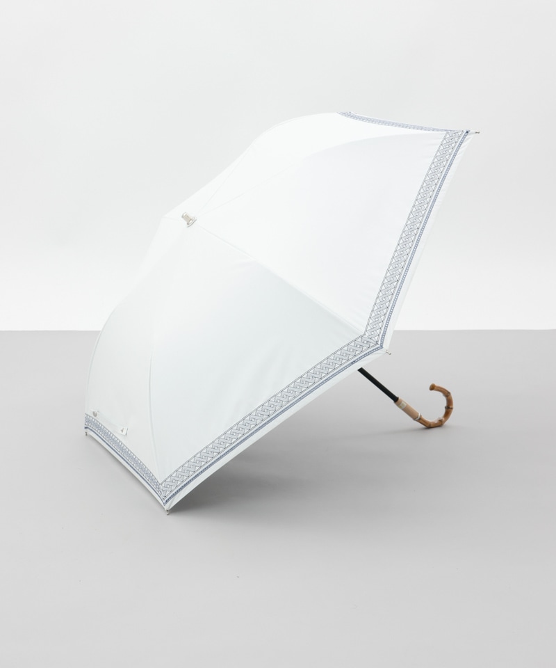 【 BLAO（ブラオ）】サマーシールド　刺しゅう晴雨兼用傘(折りたたみ傘)