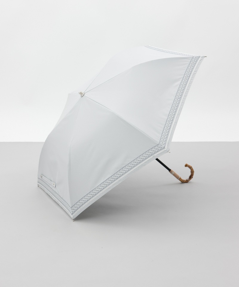 【 BLAO（ブラオ）】サマーシールド　刺しゅう晴雨兼用傘(折りたたみ傘)