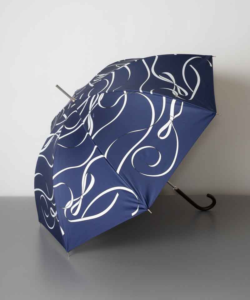 【 クリエイターズ コラボ × Plune.  】 絡まりあうリボン（晴雨兼用傘） 受注生産品