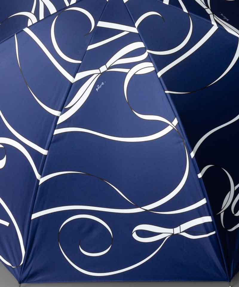 【 クリエイターズ コラボ × Plune.  】 絡まりあうリボン（晴雨兼用傘） 受注生産品