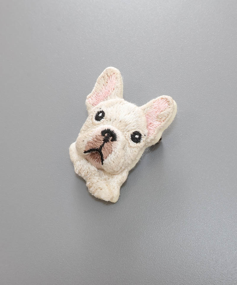 【 LM （エルム）】 ブローチ（フレンチブルドッグ）