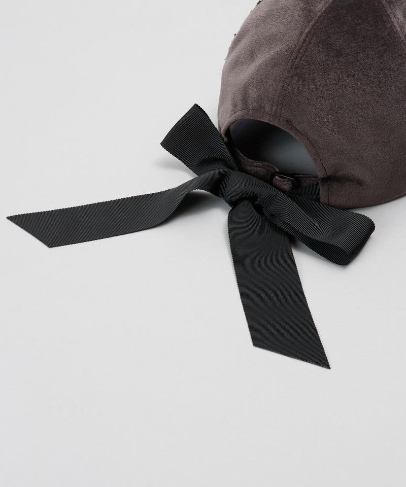 LANVIN en Bleu （ランバン オン ブルー）】ベロアリボンキャップ